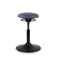 BALIMO Classic Kunstleder lila mit schwarzem Gestell Bewegungshocker für Haltung & Balance