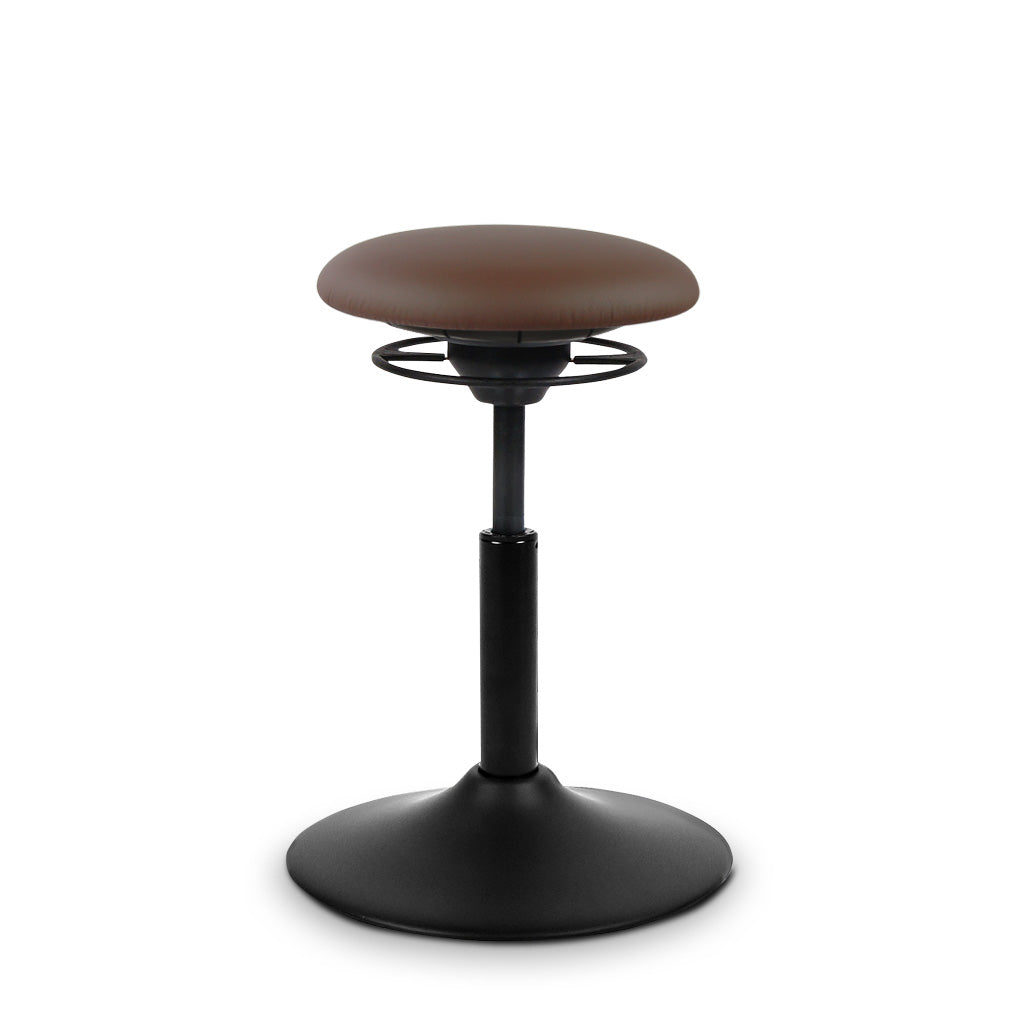 BALIMO Classic Sitz braun mit schwarzem Gestell – Sitztrainer für dynamisches Sitzen