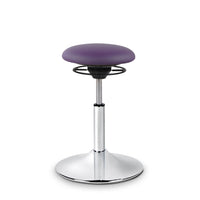 BALIMO Classic in Kunstleder lila mit chrom Gestell – Bewegungshocker aktiv sitzen