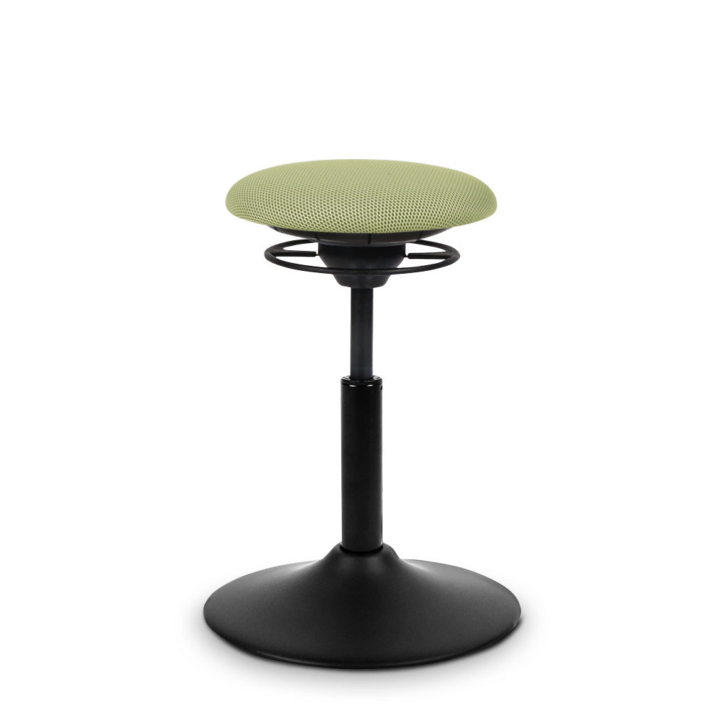 BALIMO Classic in grün mit schwarzem Gestell - ergonomischer Bewegungshocker