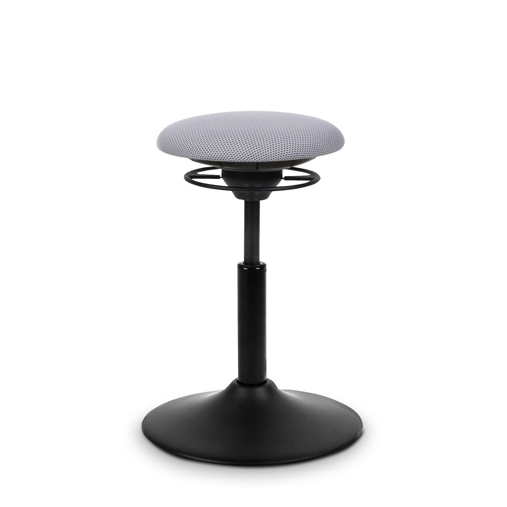 BALIMO Classic hellgrau mit schwarzem Gestell - Sitztrainer für dynamisches Sitzen