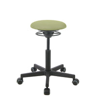 BALIMO Roll Berlin in grün (Stoff) mit schwarzem Gestell – ergonomischer Sitztrainer