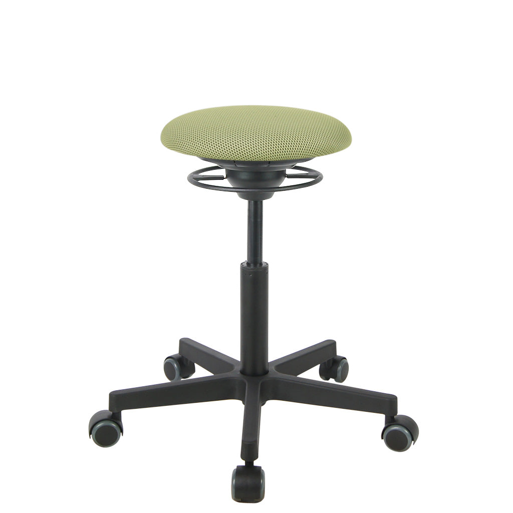 BALIMO Roll Berlin in grün (Stoff) mit schwarzem Gestell – ergonomischer Sitztrainer
