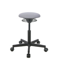 BALIMO Roll Berlin in hellgrau (Stoff) mit schwarzem Gestell – ergonomischer Sitztrainer