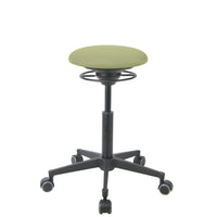 BALIMO Roll London in grün (Stoff) mit schwarzem Gestell – ergonomischer Sitztrainer