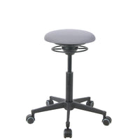 BALIMO Roll London in hellgrau (Stoff) mit schwarzem Gestell – ergonomischer Sitztrainer