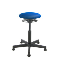 BALIMO Classic-Star in blau (Stoff) mit schwarzem Gestell – ergonomischer Sitztrainer