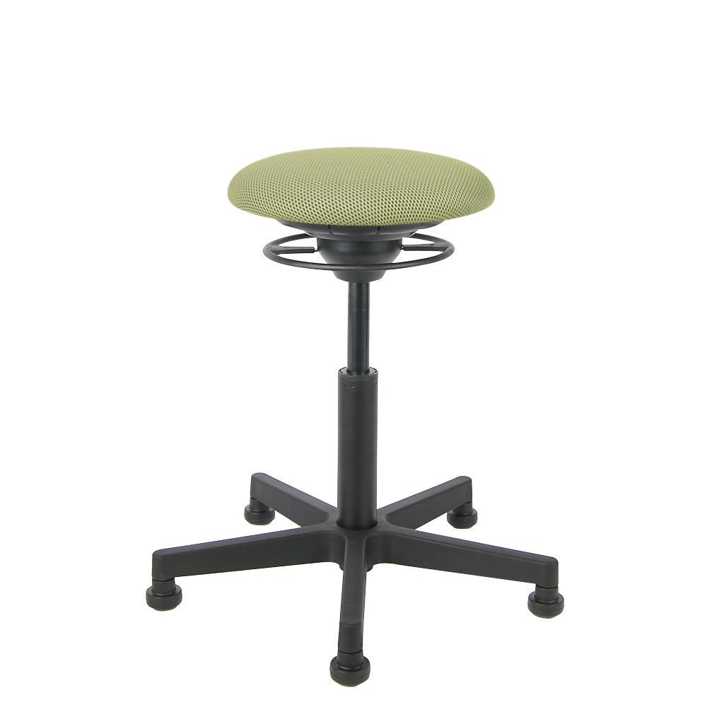BALIMO Classic-Star in grün (Stoff) mit schwarzem Gestell – ergonomischer Sitztrainer
