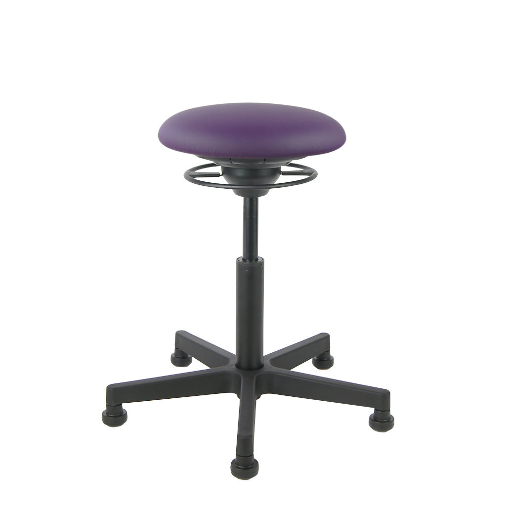 BALIMO Classic-Star in lila (Kunstleder) mit schwarzem Gestell – ergonomischer Sitztrainer