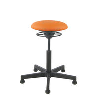 BALIMO Classic-Star in orange  (Kunstleder) mit schwarzem Gestell – ergonomischer Bewegungshocker